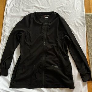 Koi Basics Long sleeved front zip medical scrubs